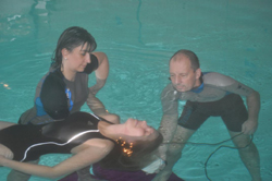 Hieraths mit Teilnehmerin Watsu