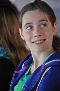 Janina beim Morgenkreis 200p